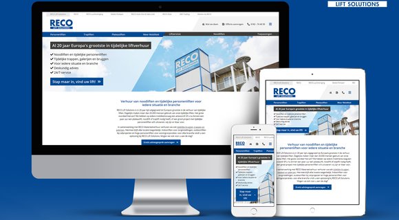 Alles over tijdelijke liften, online op één plek: de nieuwe website van RECO Lift Solutions is live!