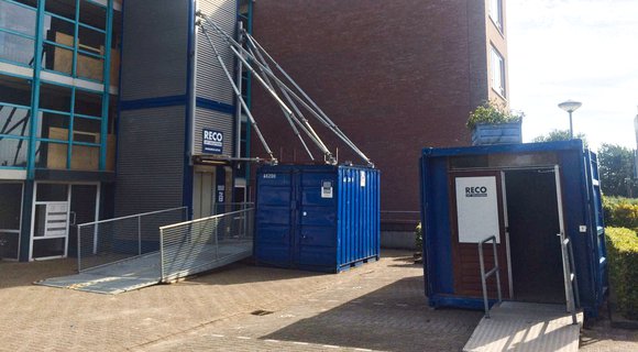 Sufficient lift capacity at a flat in Venlo thanks to the RECO 1.0 temporary passenger lift