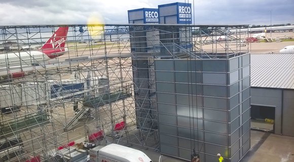Manchester airport equips passenger terminal with double RECO passenger lift